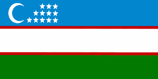 National Flag of Uzbekistan
